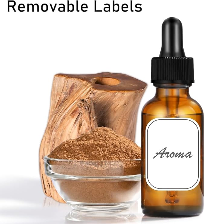 1oz Dropper Bottles for Essential Oils, 100 Pack 30ml Amber Glass Dropper Bottles with Eye Dropper, 10 Funnel and 10 Long Dropper, Empty Tincture Bottles for Travel, Home use