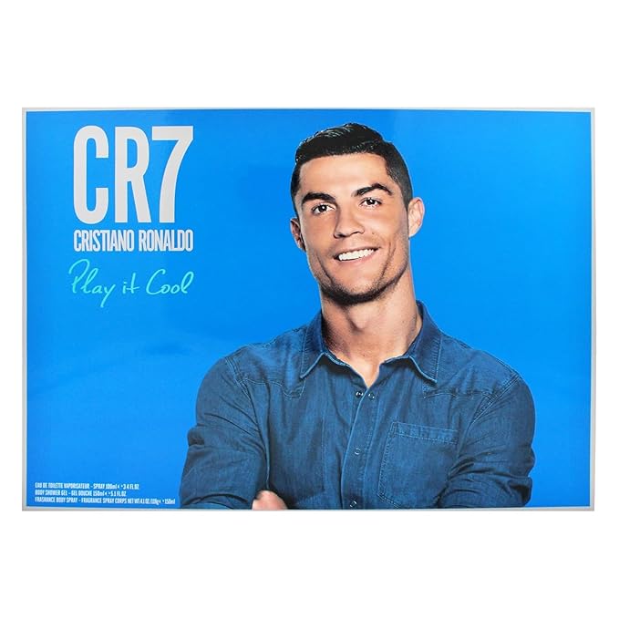 Cristiano Ronaldo Play It Cool for Men - 3 Pc Gift Set 3.4oz EDT Spray, 5.1oz Shower Gel, 4.1oz Body Spray