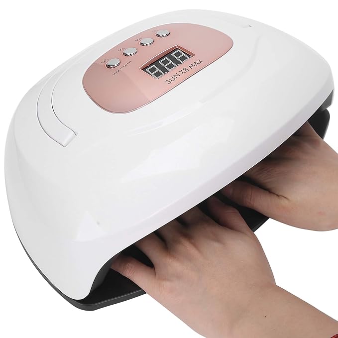 150W Nail Dryer, LED Nail Dryer Lamp, Intelligent Timing Gel Polish Nail Hardening Machine(US)