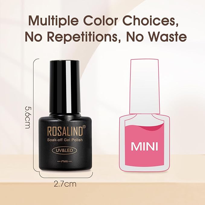 ROSALIND 36 PCS Gel Nail Polish Set-32 Colors Gel Polish Kit Base Coat Glossy Matte and Glitter Top Coat Nail Polish Set Green Blue Red Pink Collection Gifts for Women