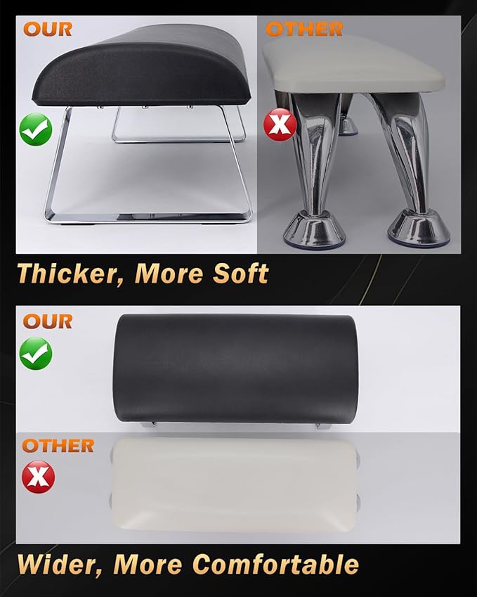 Nail Arm Rest Pedicure Foot Rest, Thickened Nail Hand Rest Pillow Manicure Pedicure Rest Cushion Salon Spa Use, Waterproof, Anti Slip, And Durable