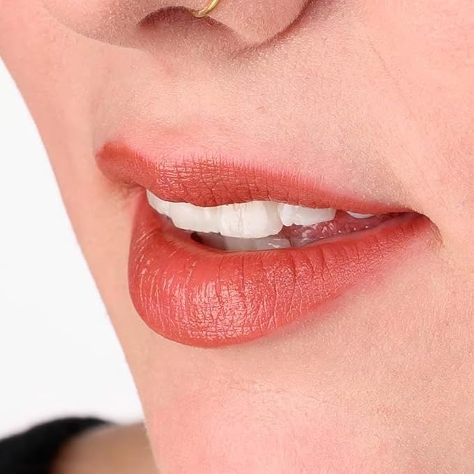 Spice ’N Easy Full Body Lipstick for Women - Vegan Gluten Free Organic Lipstick - Creamy Lip Color, Nourishing Lip Makeup w Vitamin E - WARM ORANGE BROWN LIPSTICK SHADE