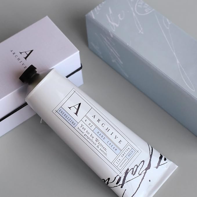 Archive Yet To Be Written Hydrating Hand Cream for Women & Men Natural Ingredients Moisturizing Lotion for Dry Hands 4 oz