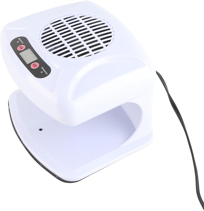 Nail Dryer for Regular Polish, Nail Gel Fast Drying Curing Nail Fan Dryer for One Hands and Single Legged, Nail Drying Fan with Auto Sensor, Hot & Cold Air Nail Dryer Fan