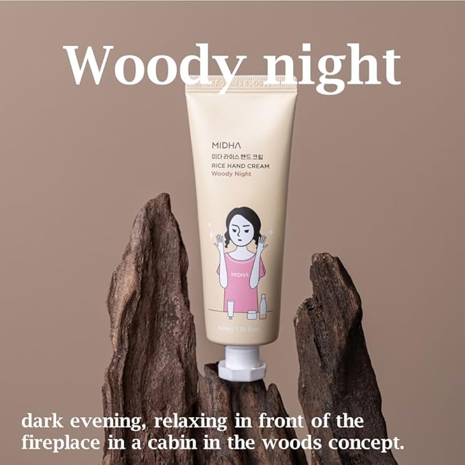 MIDHA Rice Hand Cream Set, non-sticky but fresh finishing, highly moisturizing, perfumed