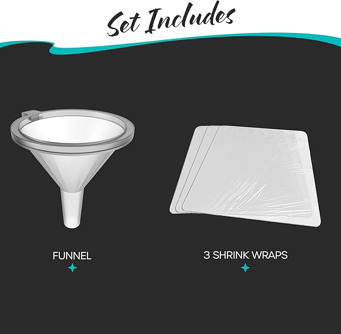 Nevlers 4 Oz Amber Glass Spray Bottles 3 Pack | Small Glass Spray Bottle Set with Shrink Wraps and Funnel | Leakproof Oil Spray Bottle and Spritzer Bottles for Hair, Body, & More