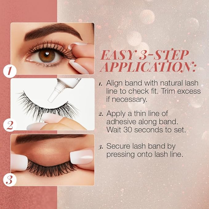 Ardell Strip Lashes Naked Lashes #422 - Invisiband, Comfortable False Eyelashes, 2 Pack