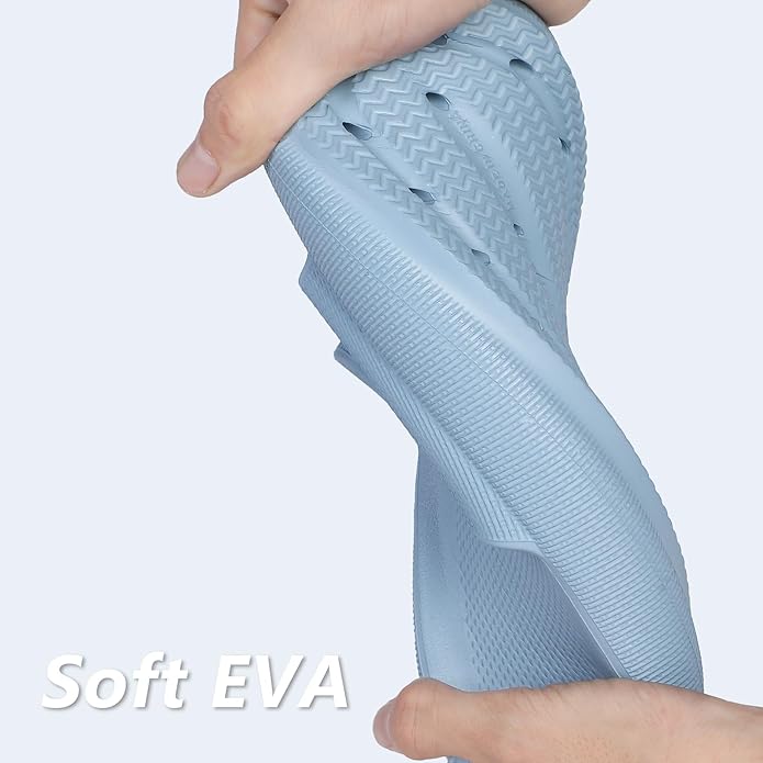 Menore Slippers for Women and Men Quick Drying, Parent-Child EVA Open Toe Soft Slippers, Non-Slip Soft Shower Spa Bath Pool Gym Beach House Sandals for Indoor & Outdoor