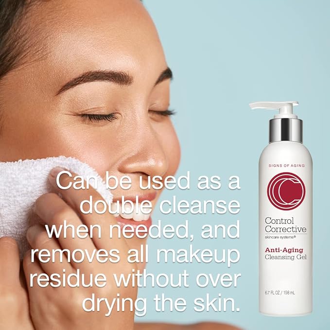 CONTROL CORRECTIVE Anti-Aging Cleansing Gel, 6.7 Fl Oz - An Advanced, Peptide-Infused Gentle Gel Cleanser That Helps Clarify And Balance The Complexion, Comforting, Calendula Flower, Witch Hazel