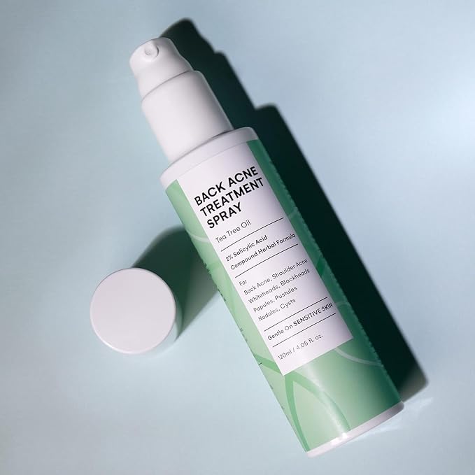 CIZ 2% Salicylic Acid Body Treatment with Herbal Formula, Tea Tree Oil For Teens, Back Acne Solution, 4.05 Ounce