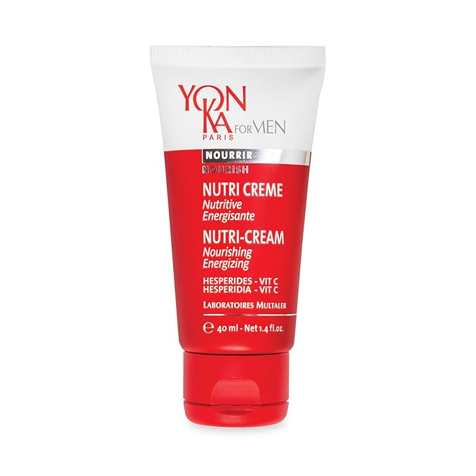 Yon-Ka Mens Nutri-Creme (40ml) Hydrating Face Moisturizer, Fast Absorbing Gel Creme for All Skin Types, Olive Oil and Vitamins Nourish Dry Skin
