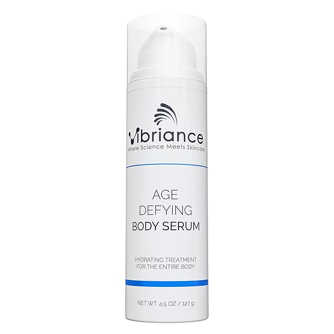 Vibriance Age Defying Body Serum, 4.5 fl oz - Anti Aging and Ultra Hydrating - Infused with Hyaluronic Acid - Fast-Absorbing Crepey Skin Corrector for Wrinkles, Dryness