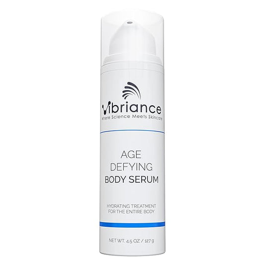 Vibriance Age Defying Body Serum, 4.5 fl oz - Anti Aging and Ultra Hydrating - Infused with Hyaluronic Acid - Fast-Absorbing Crepey Skin Corrector for Wrinkles, Dryness