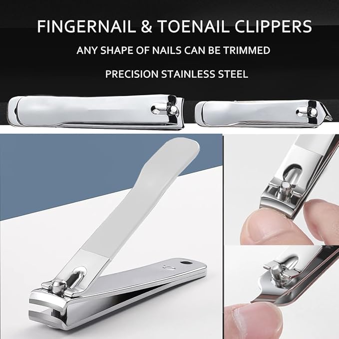 11pcs Ingrown Toenail Clipper Nail Cutter,Multifunctional Stainless Steel Nail Clipper,Adult Thick Nails Travel Grooming Kit Manicure & Pedicure Set Personal Care Tools (red)