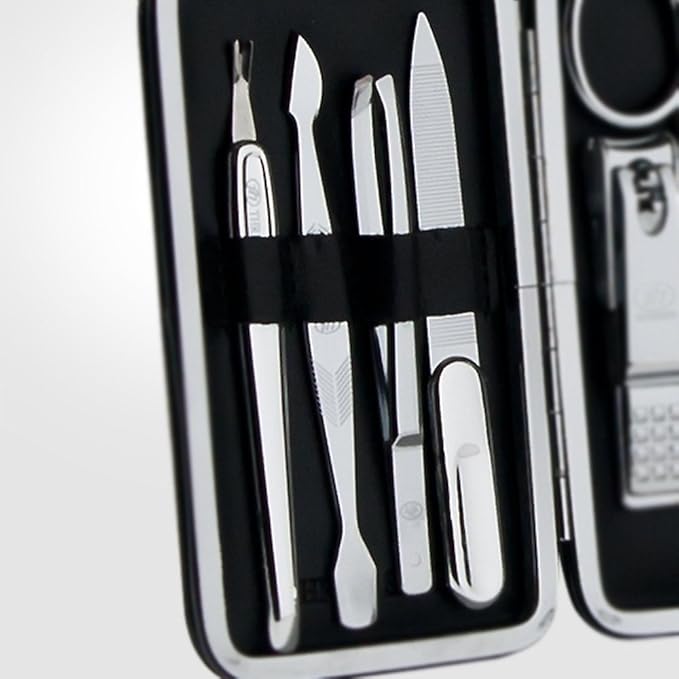 World No. 1. Three Seven (777) Travel Manicure Grooming Kit Nail Clipper Set (8 PCs, TS-377BVC), MADE IN KOREA, SINCE 1975.
