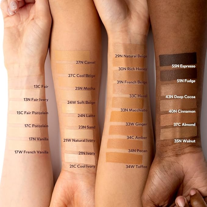 TIRTIR Mask Fit Red Cushion Foundation | Full coverage, Weightless, Skin fit, Satin Glow Finish, Korean Makeup Cushion Foundation (#47N Ebony, 0.63 Fl Oz)