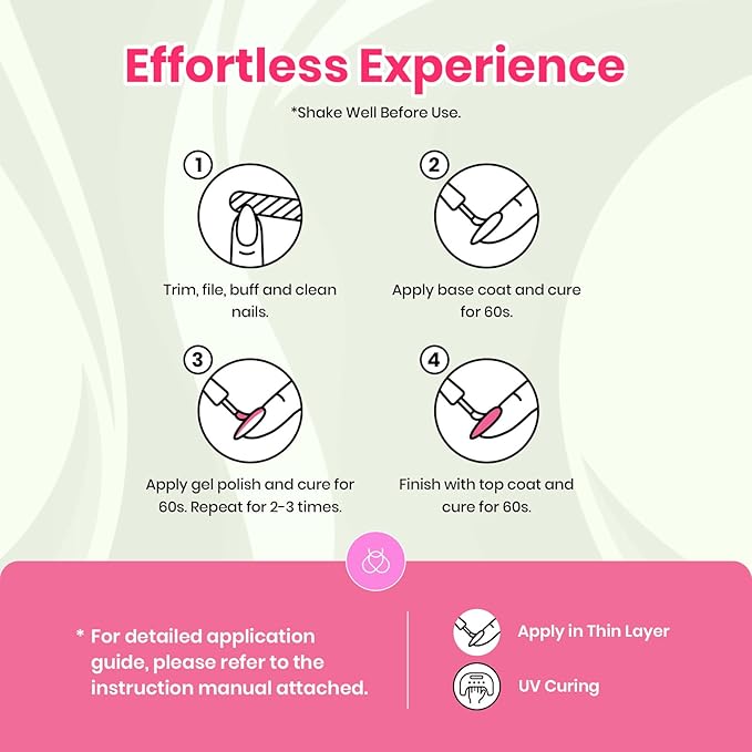 Beetles Gel Nail Polish Set 32 PCS-Spring Summer Gel Polish 25 Colors with Base Top Coat Soak off U V Gel Nail Polish Pink Red Green Gel Polish Set DIY Nail Art Manicure Gift for Women