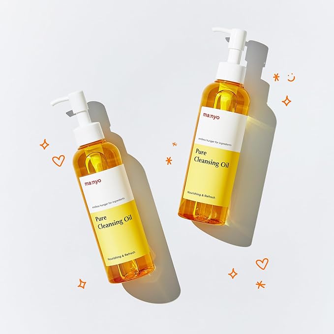 ma:nyo Pure Cleansing Oil Korean Facial Cleanser, Blackhead Melting, Daily Makeup Removal with Argan Oil, Korean Skin care 6.7 fl oz *(2 Pack)