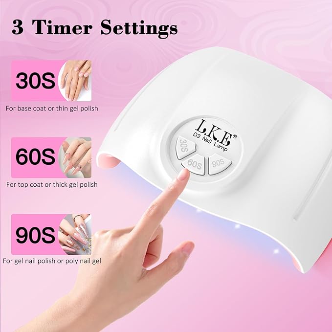 Gel Nail Polish Kit with UV Light, ARCWEISSO 66 Pcs Gel Nail Polish Set with Base and Matte&Glossy Top Coat Soak Off All Season Nail Set Manicure Tools Nail Art Gift for Women & Girls