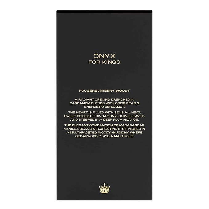 Onyx from - Perfume for Men - Fresh, Bright, and Luminous Scent - Opens with Notes of Cardamom, Pear, and Bergamot - Perfect for Date Night or Evening Out - 2.5 oz EDP Spray