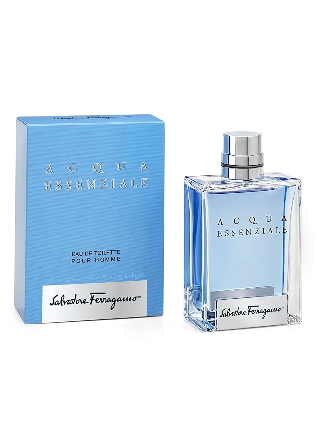 Salvatore Ferragamo Acqua Essenziale Eau de Toilette Spray for Men, 3.4 Ounce