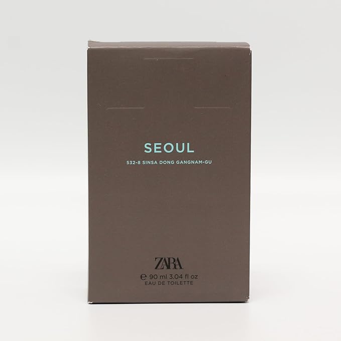 Zara Man Seoul 532-8 Sinsadong, Gangnam-Gu Cologne for Men Fragrance EDT Eau De Toilette 90 ML (3.04 FL OZ)