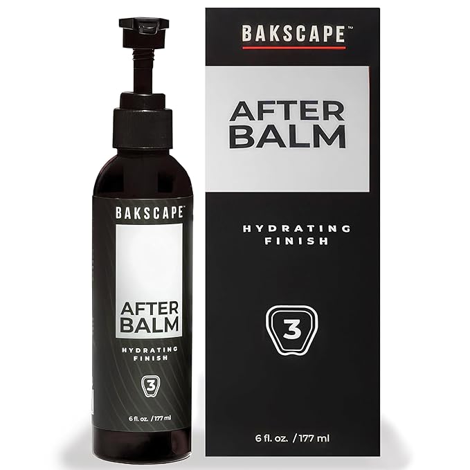 Bakscape Men's After Balm, Nourishing and Refreshing Post-Shave Care, Designed for Use 2.0 and Applied Using the BAKLICATOR 2.0, 6oz