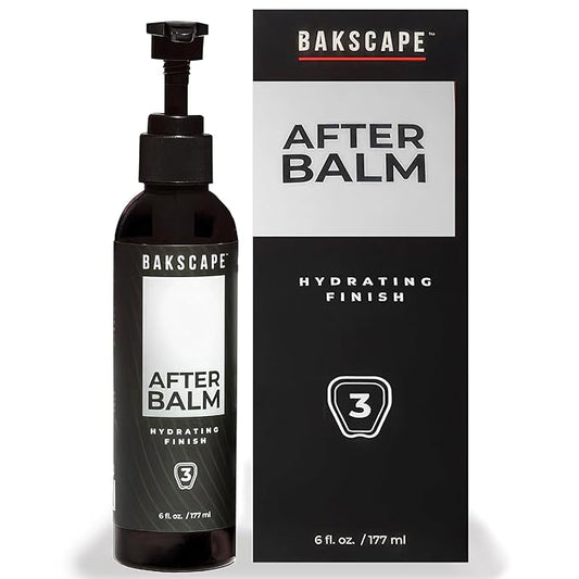 Bakscape Men's After Balm, Nourishing and Refreshing Post-Shave Care, Designed for Use 2.0 and Applied Using the BAKLICATOR 2.0, 6oz