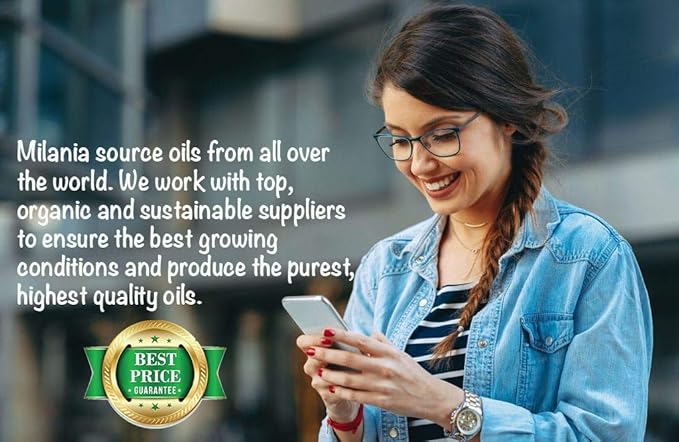 MILANIA Premium Organic Neem Oil Virgin, Cold Pressed, Unrefined 100% Pure Natural Grade A. Excellent Quality.(4 Fl. Oz.)