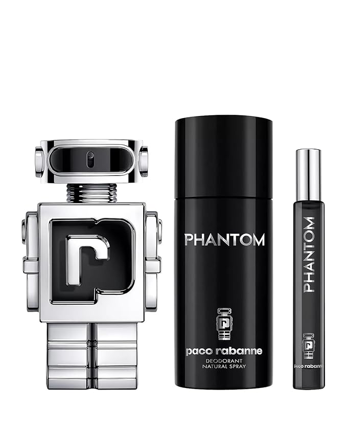 Paco Rabanne Phantom 3-Piece Tin Set for Men,