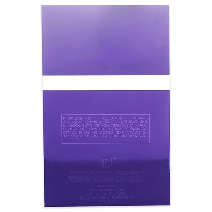 Paco Rabanne Ultraviolet By Paco Rabanne For Men. Eau De Toilette Spray 3.4 Ounces