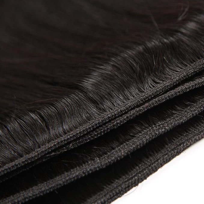 10A Straight Bundles Human Hair 14 16 18 Inch 100% Unprocessed Virgin Brazilian Straight Human Hair Weave 3 Bundles Natural Black Color