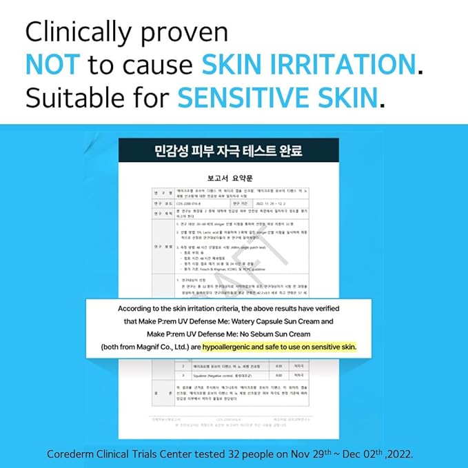 UV Defense me. Watery Capsule Sunscreen SPF50+ PA++++ VEGAN, Reef Safe, Korean Light Weight Moisturizing and Soothing Sunscreen, UVA/UVB Protection, 50ml, 1.69 fl.oz.
