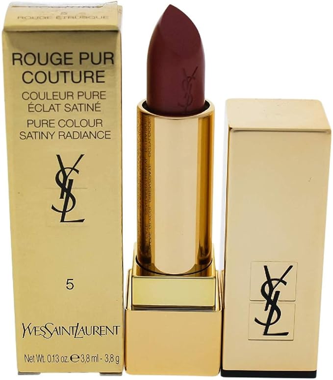 Yves Saint Laurent Rouge Pur Couture Pure Color Satiny Radiance Lipstick, Beige Etrusque, 0.13 Ounce