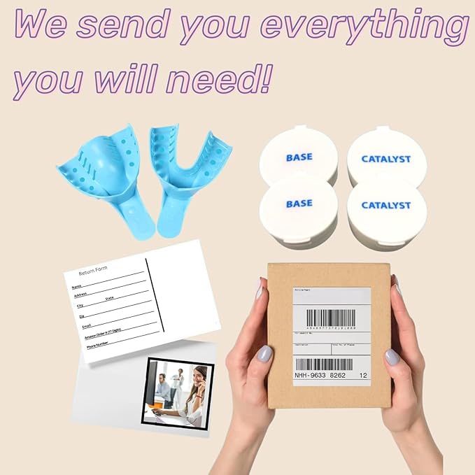 Custom Clear Dental Retainers Retainer | at Home Kit for Perfect Custom Fit Great for Replacement Retainers (Upper Only)