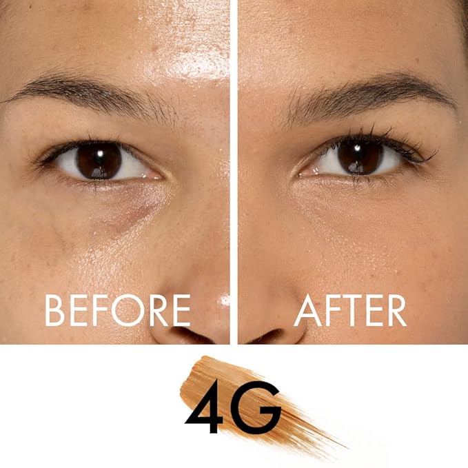 Veil Cosmetics - Complexion Fix Concealer - Liquid Concealer for Under Eye + Dark Circles - Highlight, Contour, Correct - Anti-Aging - Vegan Makeup Pen - Hydrating Lightweight (4G Tan Gold)