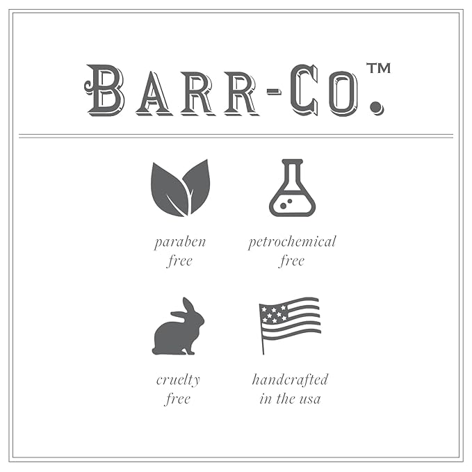 BARR-CO. Fir & Grapefruit Hand & Body Cream, Woody Citrus Scent, Body Cream for Dry Cracked Skin, Suitable for Aging Crepey Skin, Moisturizing Shea Butter Cream, 3.4 oz