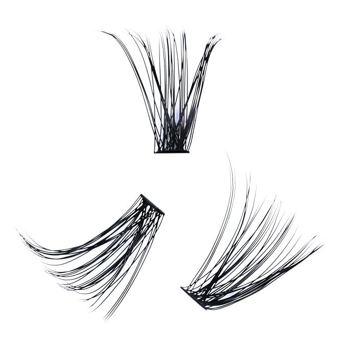 Cluster Eyelash Extensions Mixed LAUBESS Eyelash Clusters 40D Lash Clusters DIY Lash Extension Individual Lashes Natural Cluster Lashes Eyelash Extension (40D-0.07D-8-14mm), Black