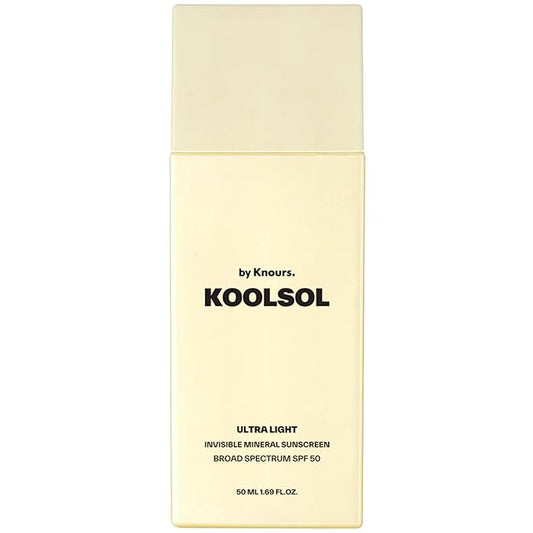 by Knours Ultra-Light Invisible Mineral Sunscreen Broad Spectrum SPF 50, Moisturizing for All Skin Types, Korean Innovation, 50ml/1.69 fl. oz.
