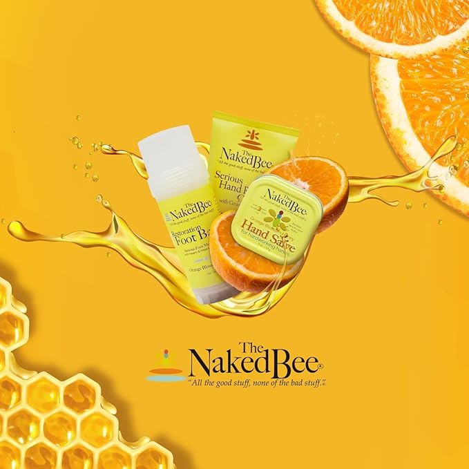 The Naked Bee Coconut and Honey Serious Hand Cream (8oz) Intensive Nourishing Cream for Smoother and Softer Hand - Deep Moisture and Repair for Dry Skin