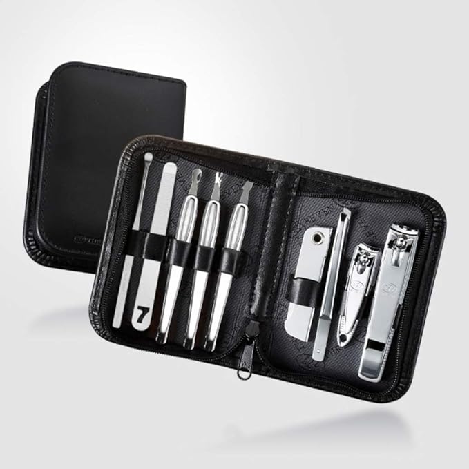Korean Nail Clippers! World No. 1. Three Seven (777) Travel Manicure Grooming Kit Nail Clipper Set MADE IN KOREA, SINCE 1975. (805BC)