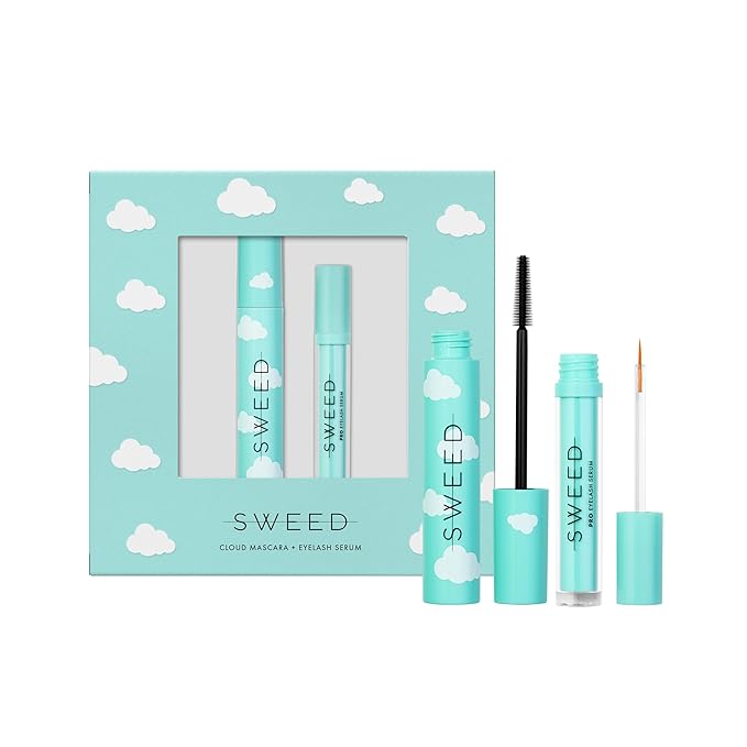 SWEED - Cloud Gift Set (Cloud Mascara; Black 12 mL + Eyelash Serum 3 mL) | Vegan, Cruelty-Free, Clean Beauty