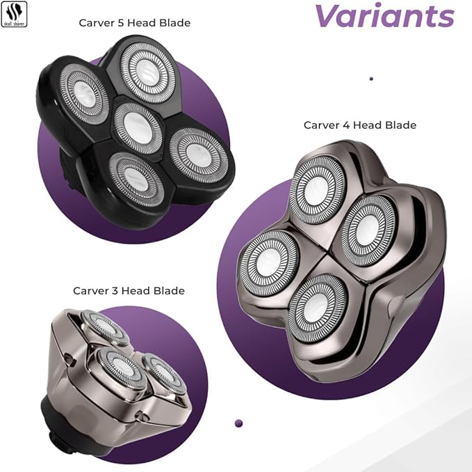Skull Shaver Carver PRO 3 Head Replacement Blade | Electric Shaver Replacement Heads