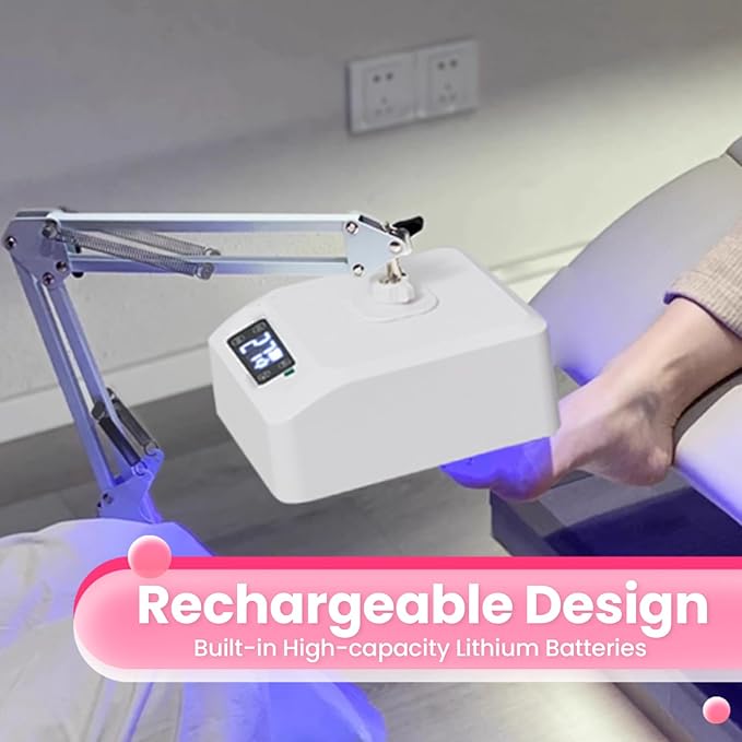 UV Foot Lamp, 78W Rechargeable UV Lamp for Feet, LED Nail Dryer with Smart Sensor, Wireless Nail Gel Polish Curing Floor Light for Nails and Toenail (Whole Floor Lamp)