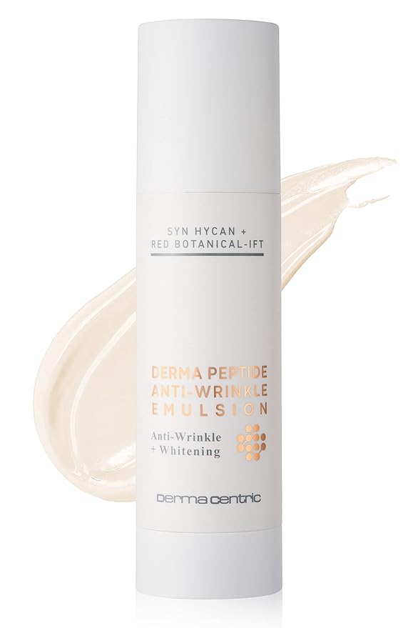 Derma Peptide Emulsion Face Cream | Skin Hydrating & Wrinkle Minimizing Face Lotion | Ceramide Cream Facial Lotion w/Hyaluronic Acid, Centella Asiatica & Collagen Peptides (4.06 fl oz)