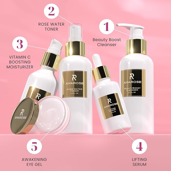 Amarose Vitamin C Face Moisturizer - Reveal Youthful Radiance with Hydrating Vitamins - Hydrating Face Moisturizer for All Skin Types - Suitable for All Skin Types - Enhances Collagen & Elasticity