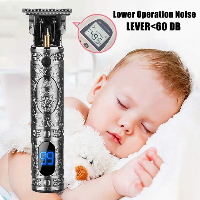 RESUXI Hair Clippers for Men Hair Trimmer for Barbers,Professional Cordless T Blade Trimmer, Beard Edger Liners,Barber Shavers,Ornate Knight Close-Cutting Hair Machine