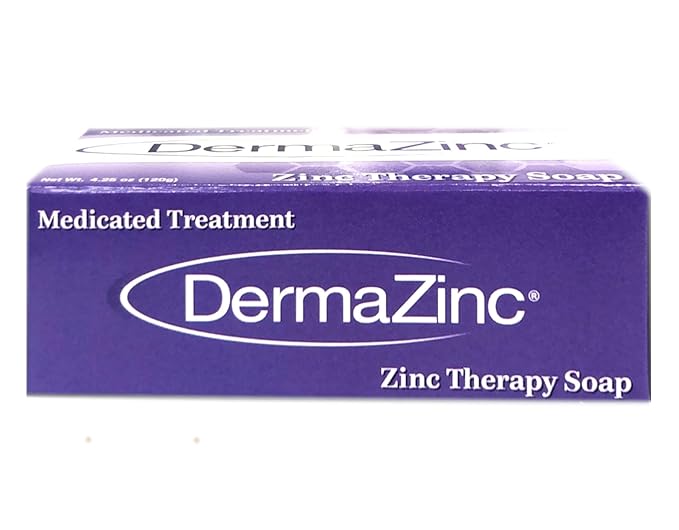 Dermalogix DermaZinc Zinc Therapy Soap Medicated Treatment - 5 Bars NEW LARGER SIZE