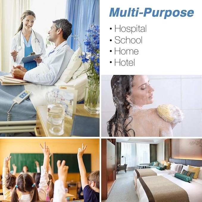 24 Pack Gallon Jug Pump Dispenser 38-400 White Pump - 7cc Lotion Shampoo Pump Top Replacement, Fits 1 Gallon Bottle 64oz 128oz Hand Sanitizer Containers, Plus Labels