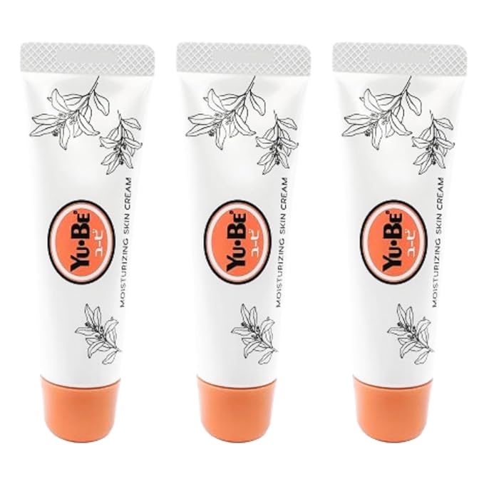 Yu-Be Moisturizing Skin Cream (Trio) - Hydrating Cream for Night & Day | Relieving Moisturizer for Dry Skin | Safe for Face & Body | Softens Hands & Feet | Vegan | Paraben Free (1 fl oz/28mL x 3)